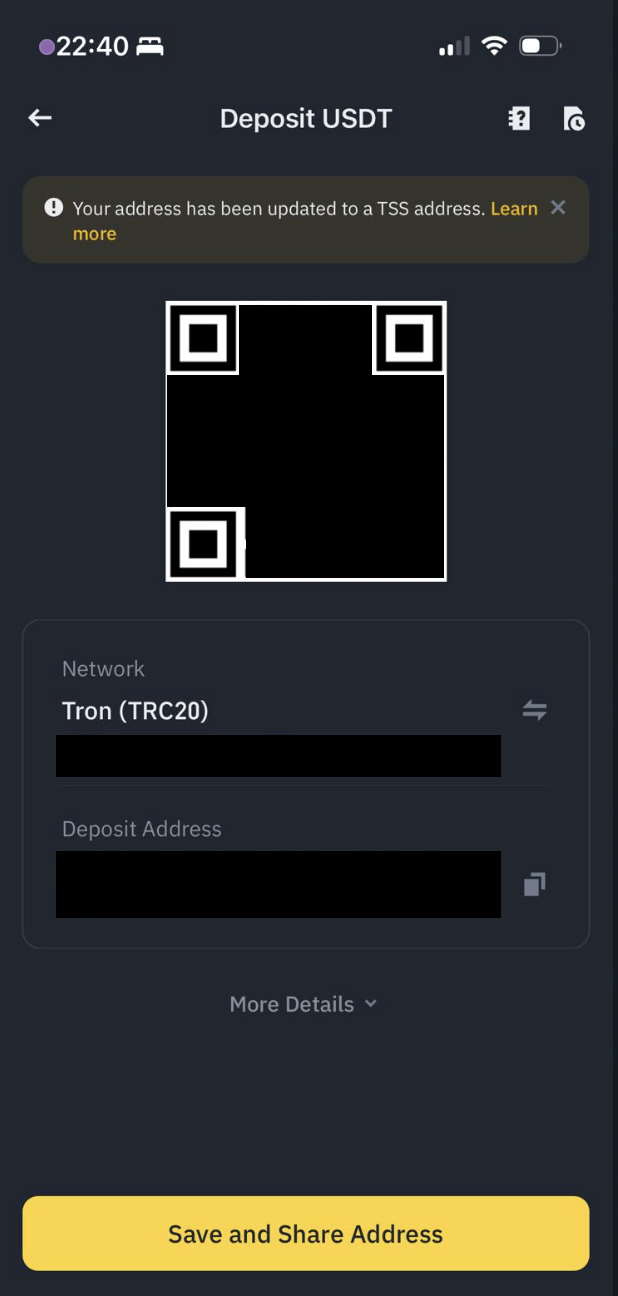 Deposit to Binance Deposit to Binance